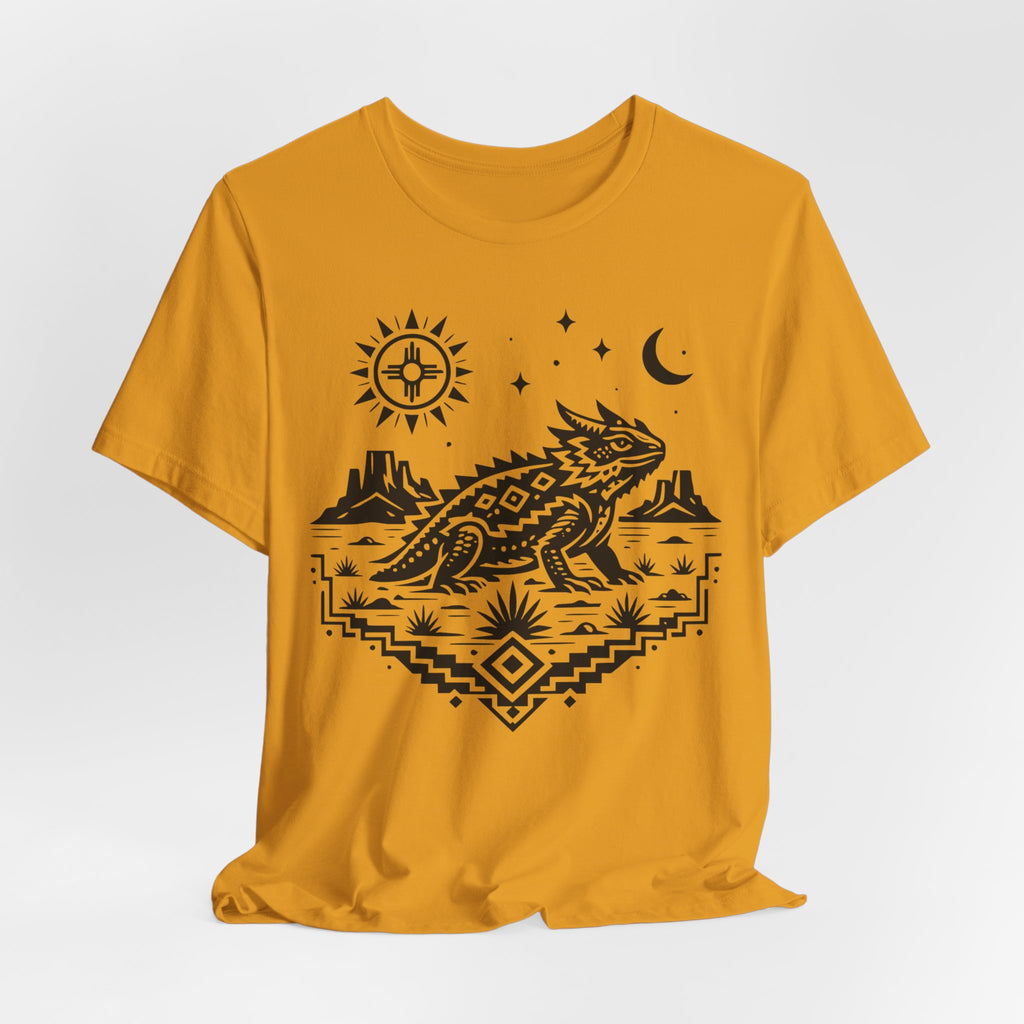 Folk Art New Mexico Horned Lizard T-Shirt