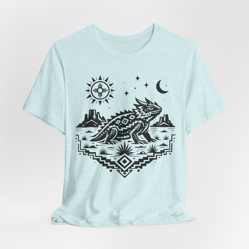 Folk Art New Mexico Horned Lizard T-Shirt