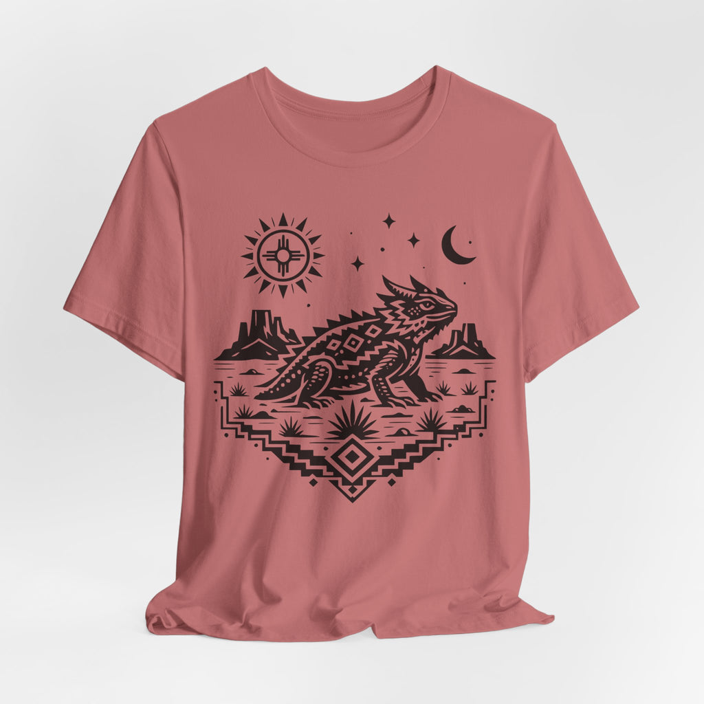 Folk Art New Mexico Horned Lizard T-Shirt