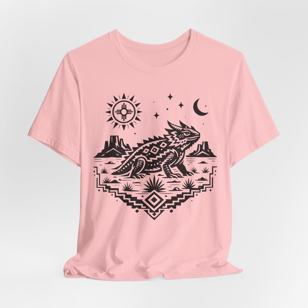 Folk Art New Mexico Horned Lizard T-Shirt