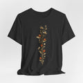 Ladybug Daisy Vine Botanical T-Shirt in Mauve - cottagecore botanical ladybug daisy graphic tee, Barely Outdoorsy
