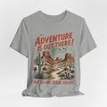 Adventure Is Out There Serial Killers T-Shirt in Black Heather - funny dark humor outdoor graphic tee, Barely Outdoorsy