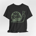No Rush Snail Tee in Heather Peach - vintage snail cottagecore slow living shirt, Barely Outdoorsy Bella Canvas