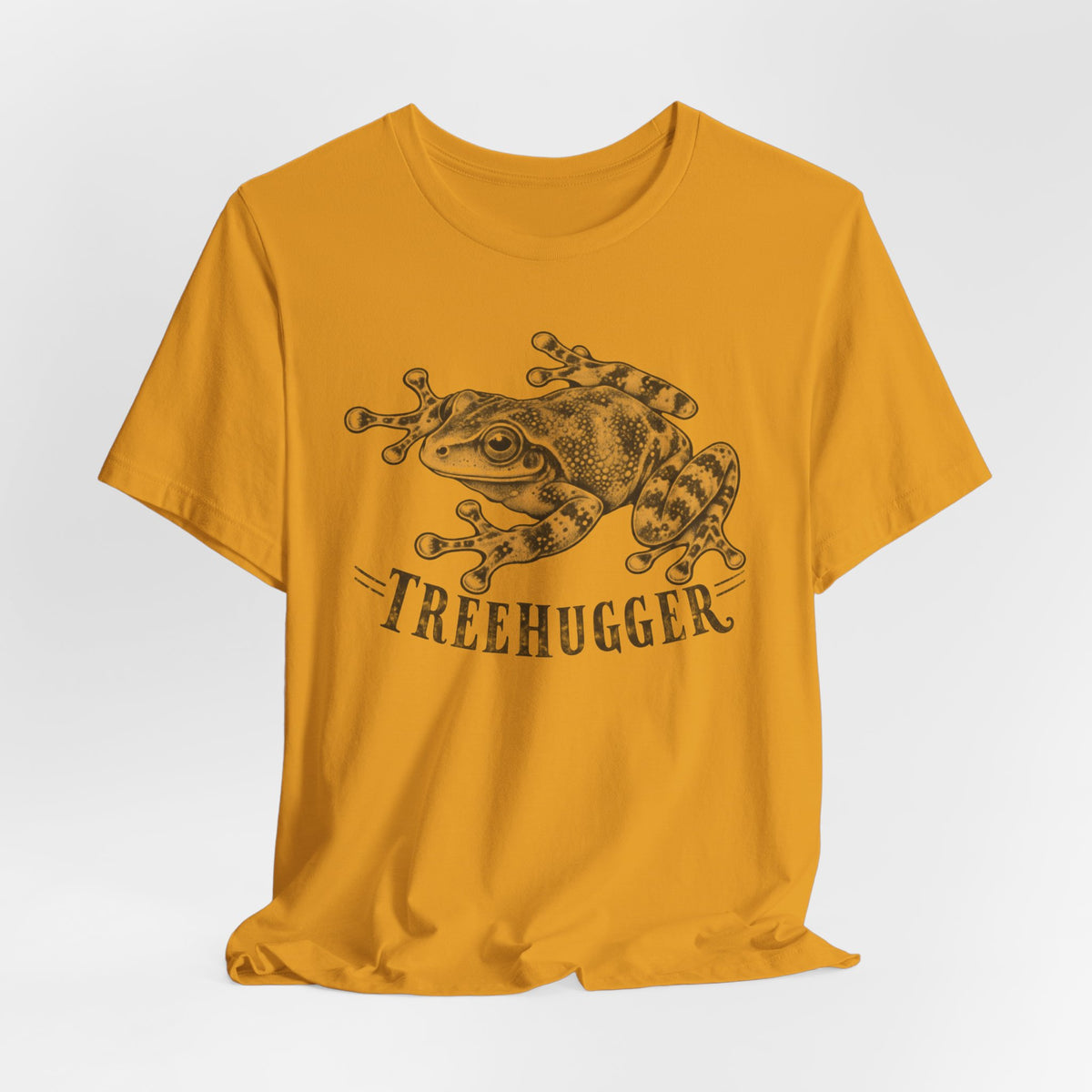Treehugger Tree Frog Tee in Heather True Royal - funny tree frog treehugger shirt, Barely Outdoorsy