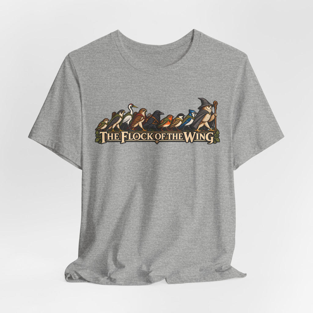 The Flock of the Wing T-Shirt in Heather Prism Lilac - murmuration starling graphic tee, Barely Outdoorsy