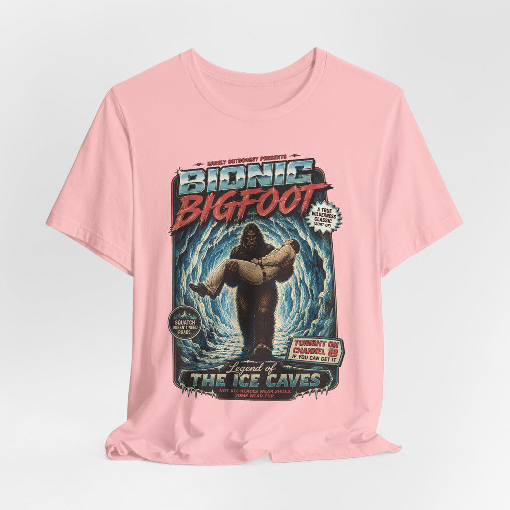 Bionic Bigfoot Legend of the Ice Caves Retro T-Shirt