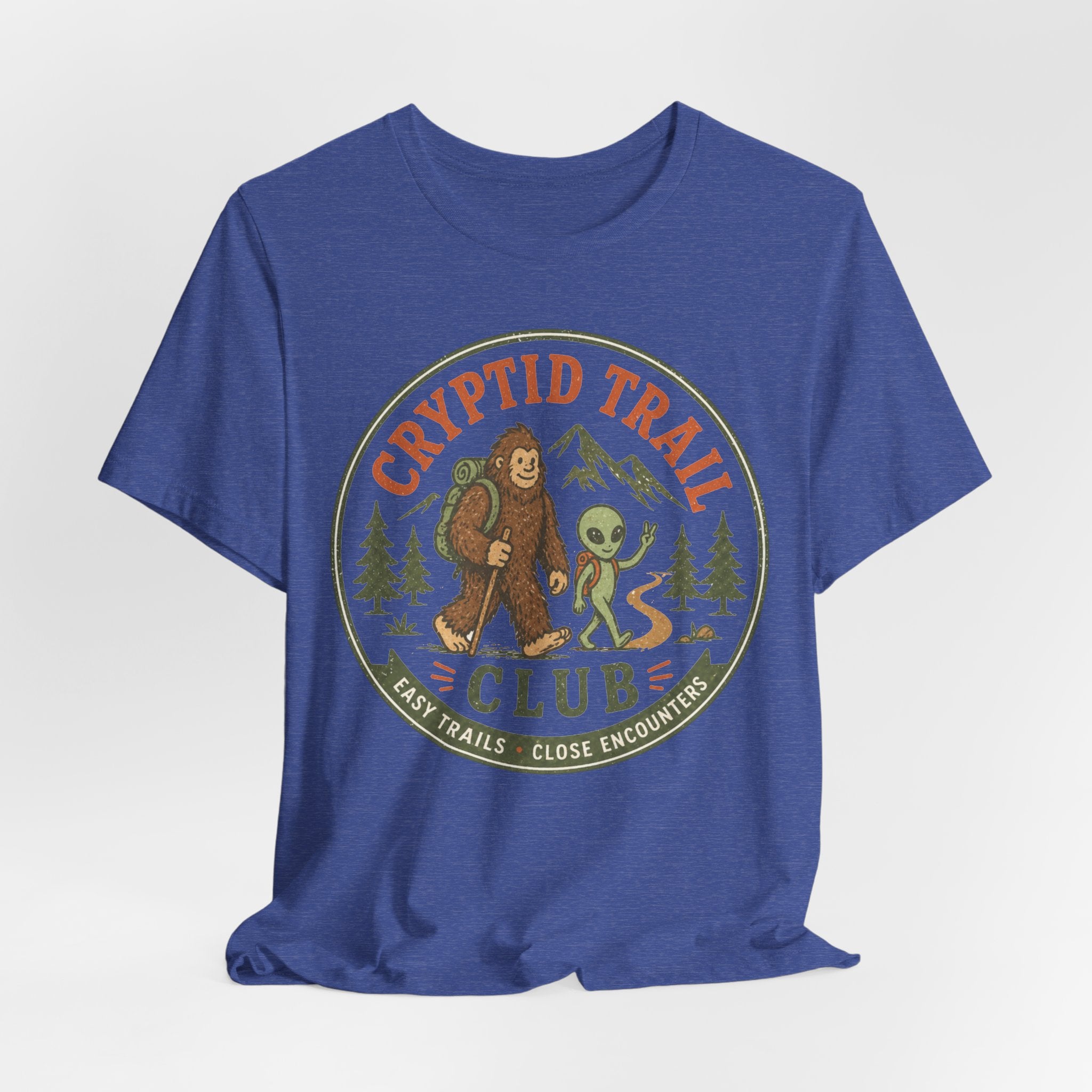 Cryptid trail club hiking t-shirt gift for hikers campers