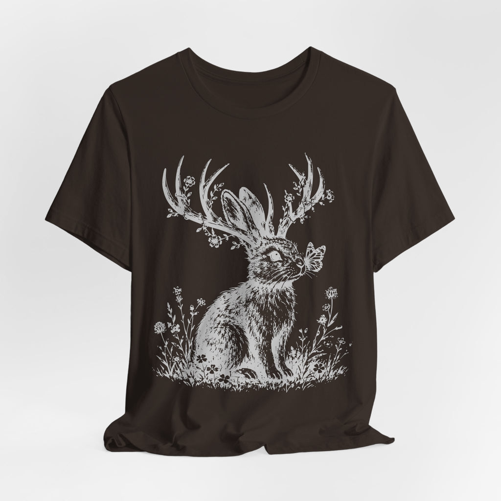 Not All Who Wander Are Lost jackalope shirt barely outdoorsy hiking gift