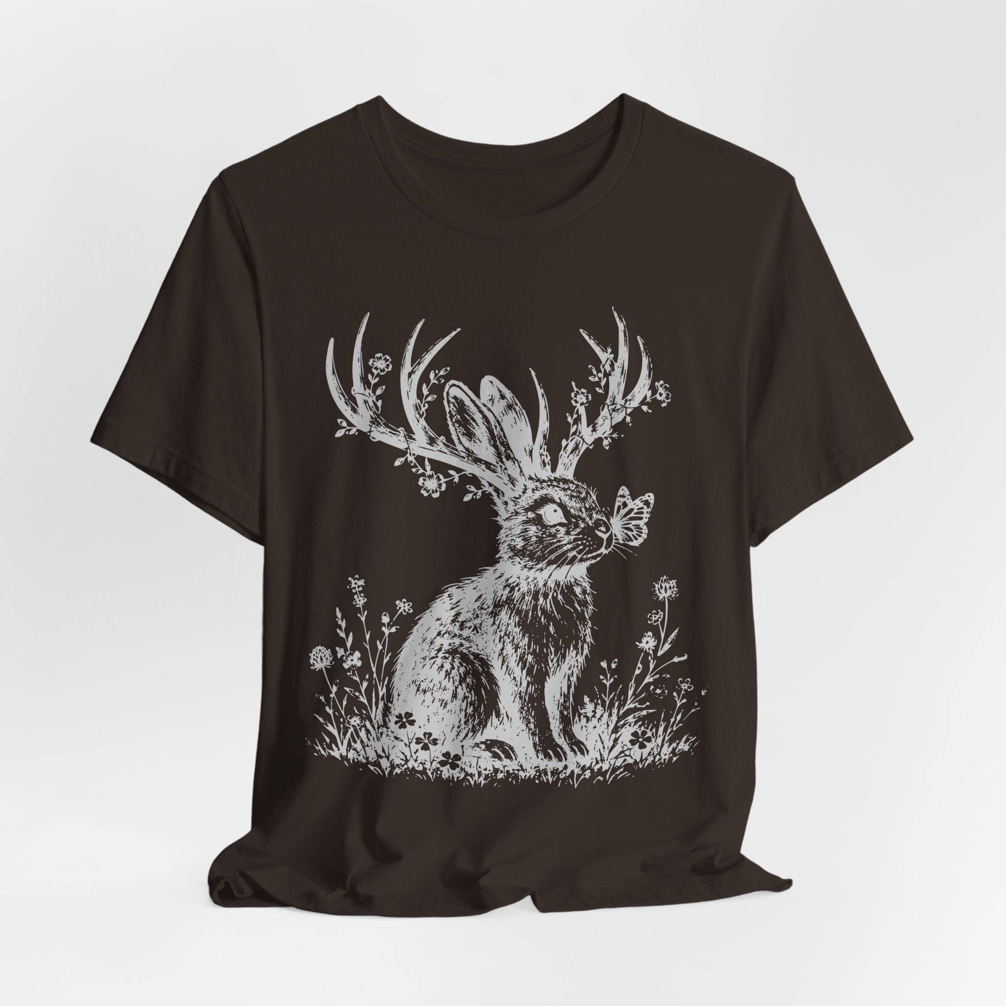Not All Who Wander Are Lost jackalope shirt barely outdoorsy hiking gift