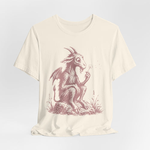 Baby dragon blowing dandelion shirt cottagecore dark fantasy barely outdoorsy