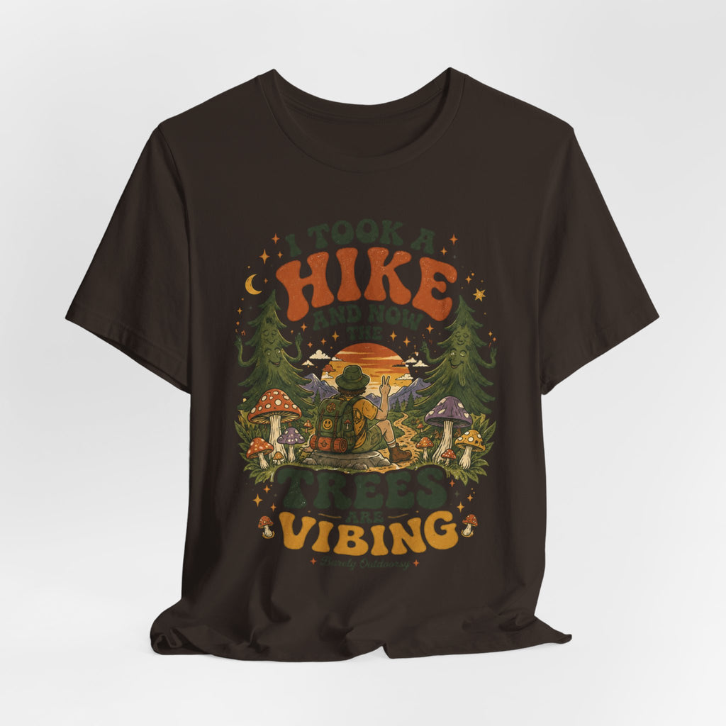Close-up trees vibing illustration funny outdoor graphic tee