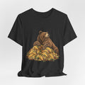 Taco Coma Bear T-Shirt in Heather Stone - funny taco coma bear food humor graphic tee, Barely Outdoorsy