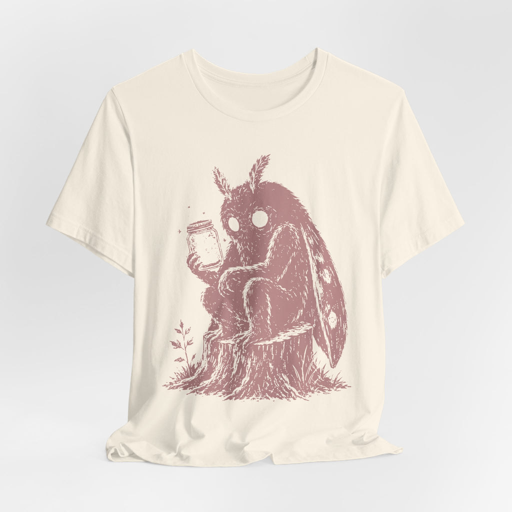 Mothman firefly jar shirt funny cryptid barely outdoorsy camping gift