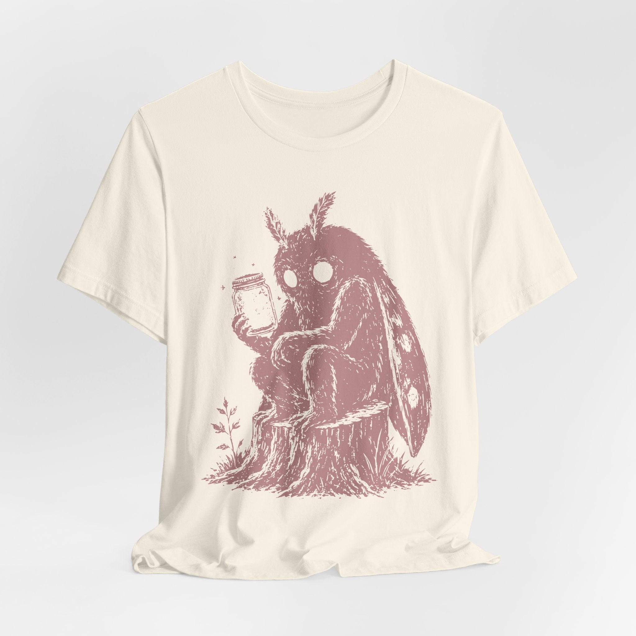 Mothman firefly jar shirt funny cryptid barely outdoorsy camping gift