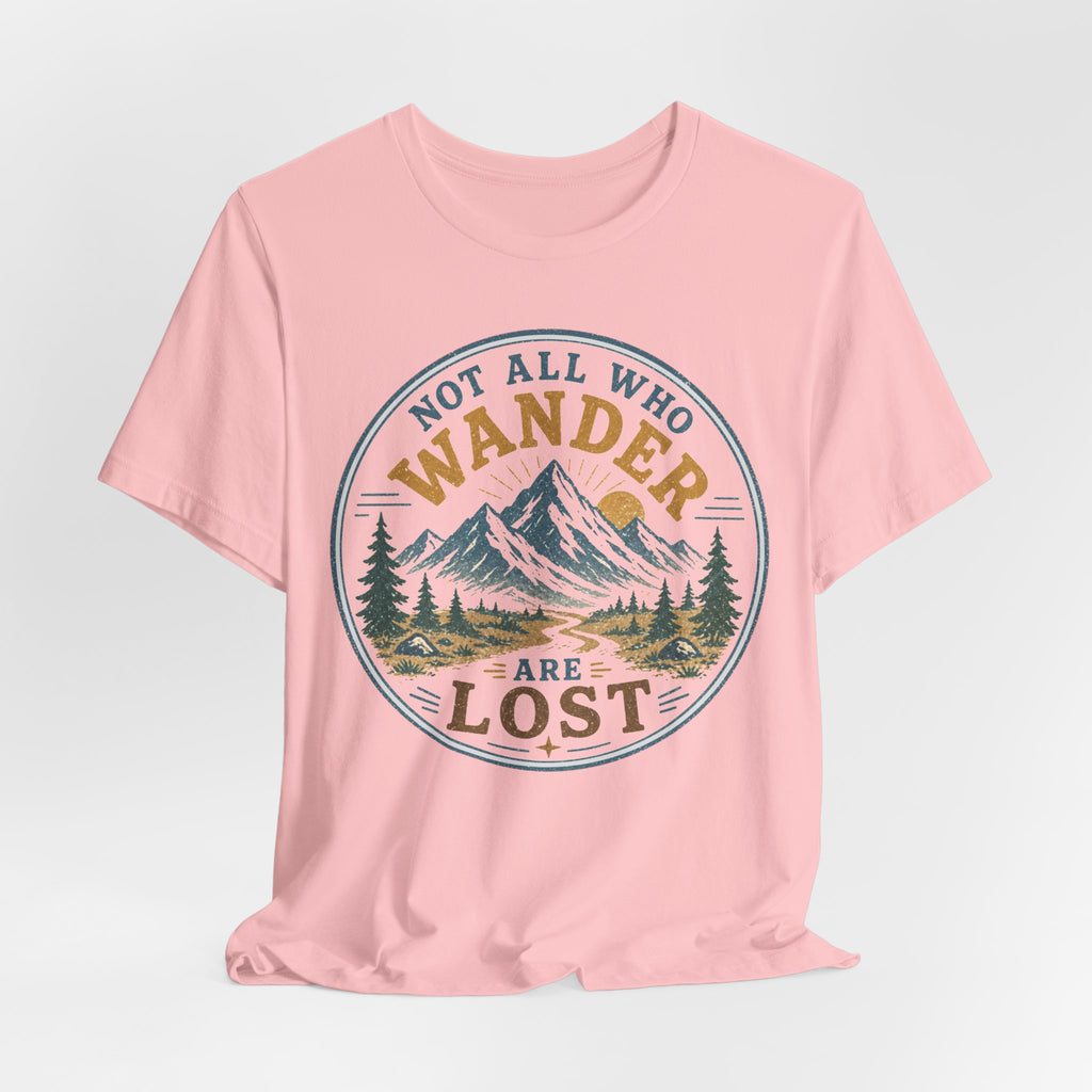 Barely Outdoorsy wanderer mountain shirt funny nature lover gift