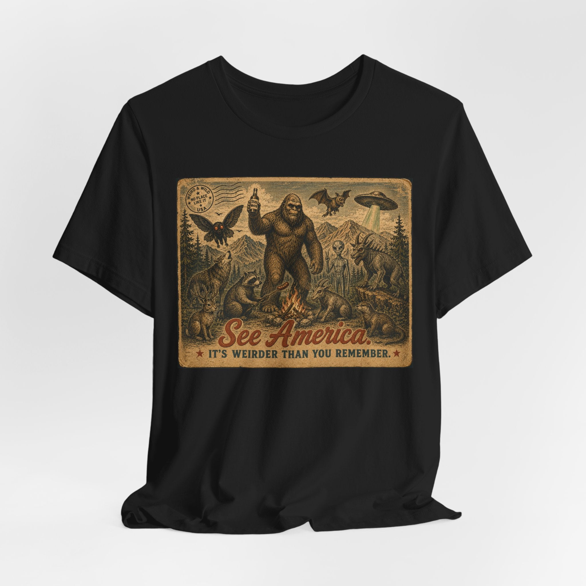See America It's Weirder Than You Remember Cryptid T-Shirt