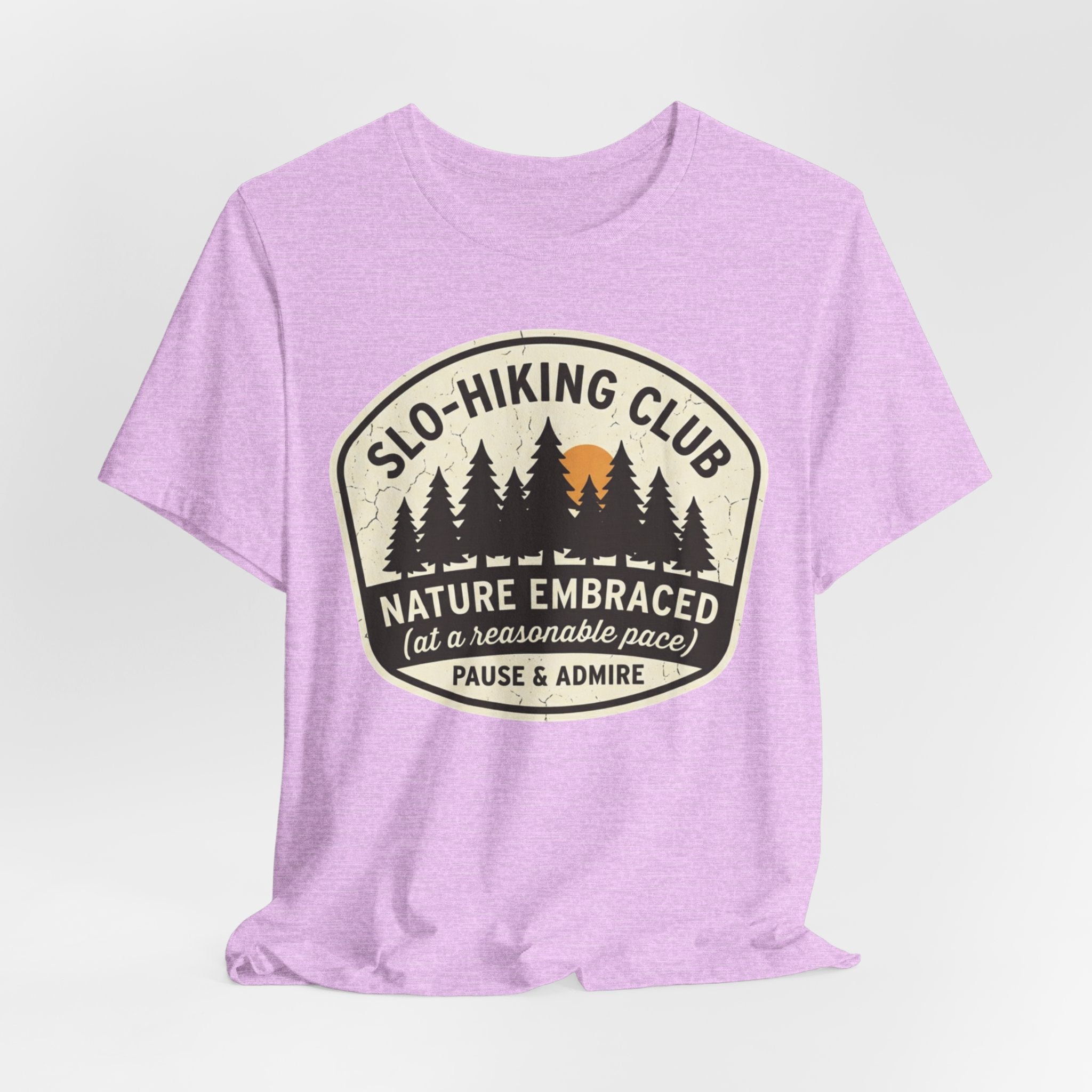 Slo-Walking Club barely outdoorsy tee unisex crew neck graphic