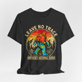 Leave No Trace Bigfoot T-Shirt in Mauve - funny Bigfoot leave no trace graphic tee, Barely Outdoorsy