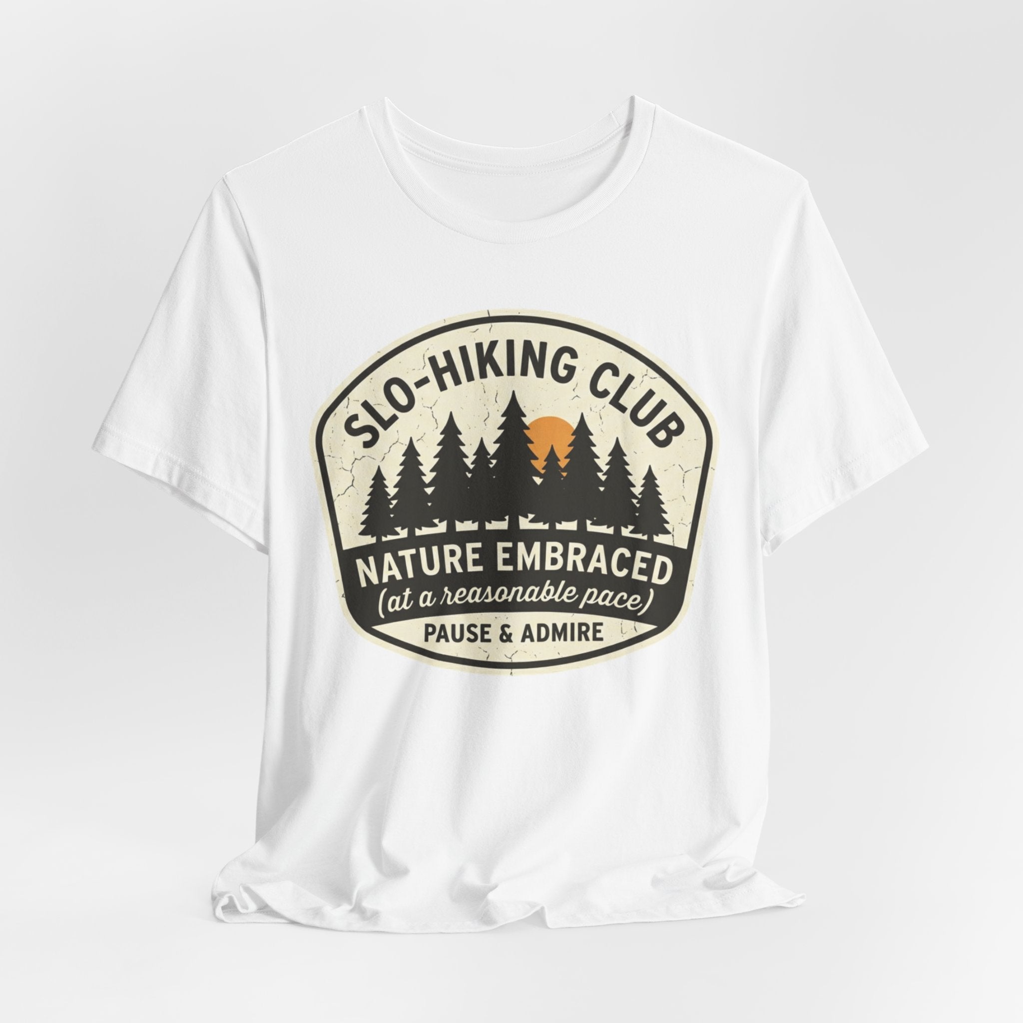 Close-up Slo-Walking Club illustration cotton graphic tee barely outdoorsy