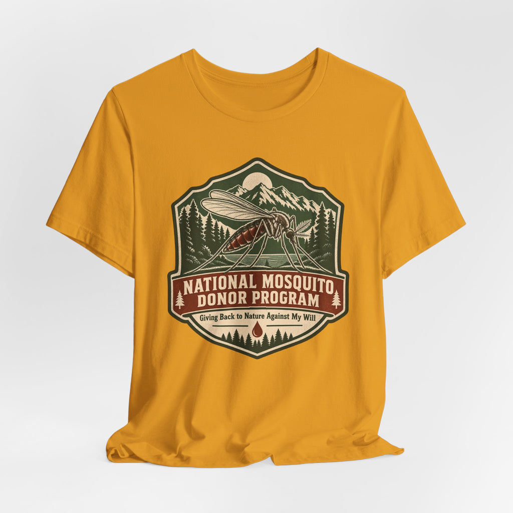 National Mosquito Donor Program Tee in Pink - funny mosquito donor program shirt, Barely Outdoorsy