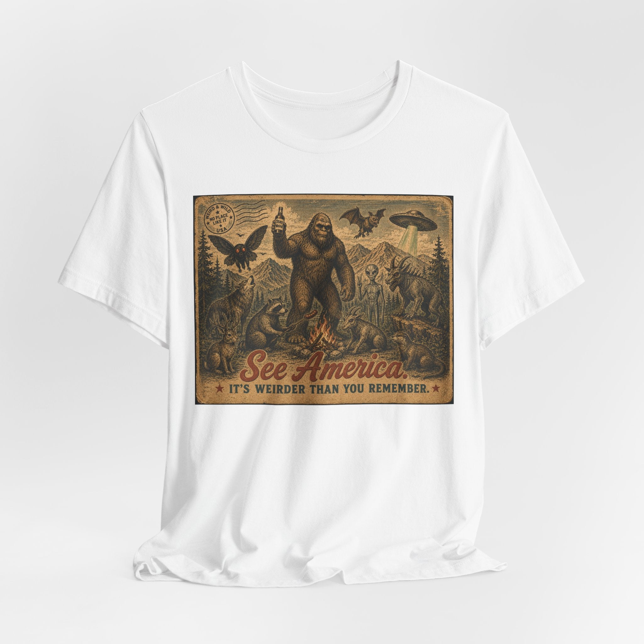 See America It's Weirder Than You Remember Cryptid T-Shirt