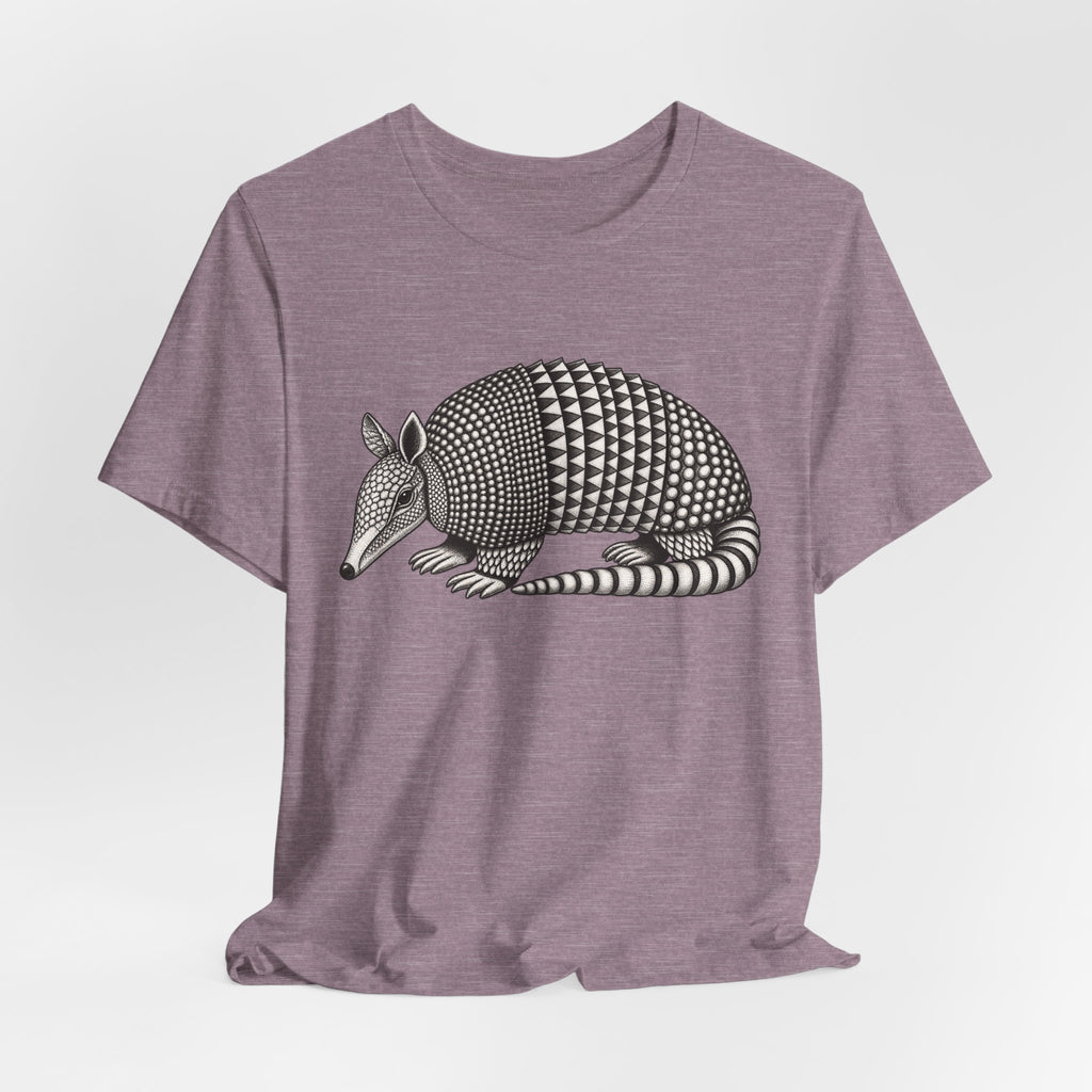 Nine-Banded Armadillo Fine Line T-Shirt in Heather Prism Mint - vintage fine line armadillo tee, Barely Outdoorsy
