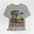 National Parks Are Made For Lovers T-Shirt in Athletic Heather - funny couples hiking national park graphic tee, Barely Outdoorsy Bella Canvas 3001