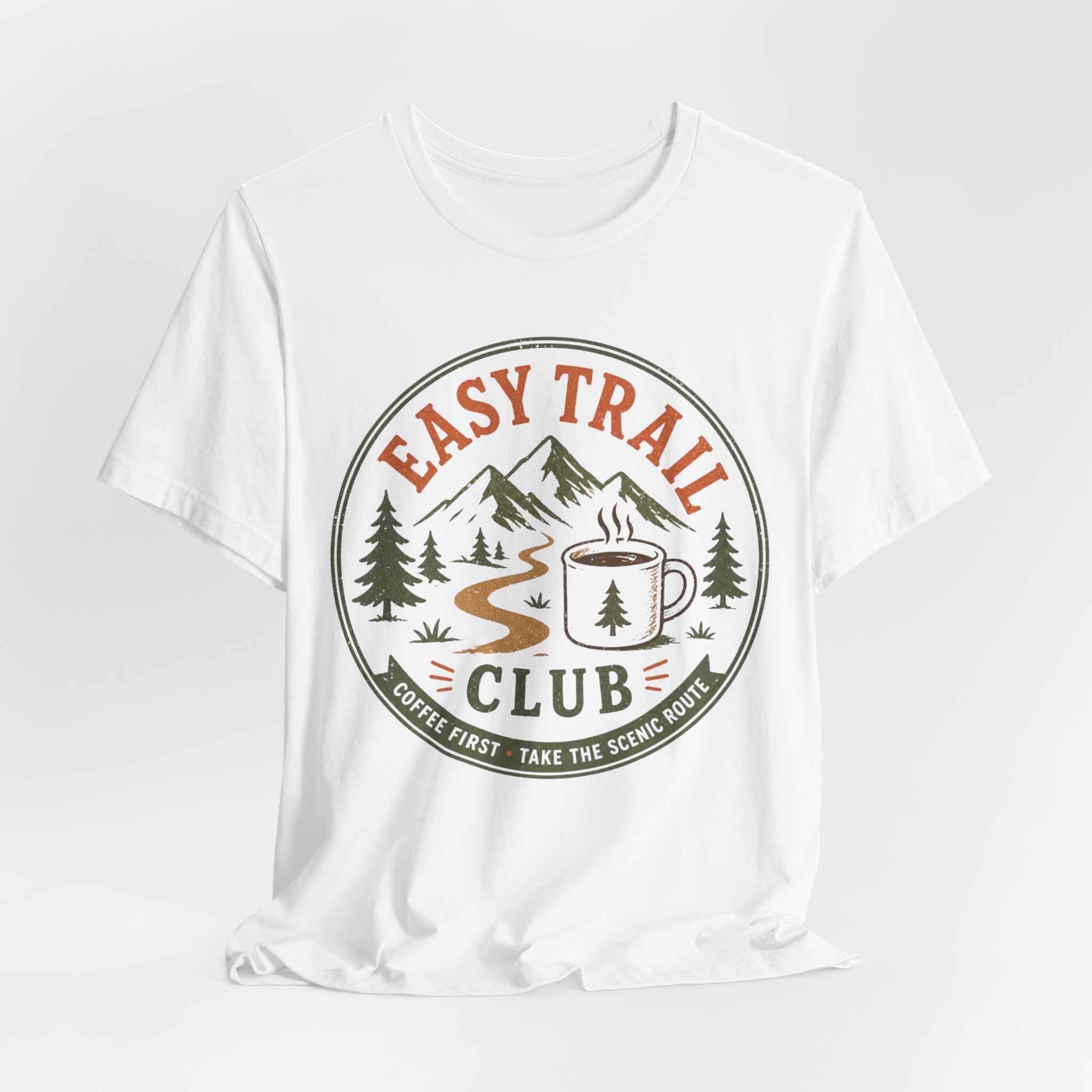 Coffee hiking shirt funny outdoor apparel barely outdoorsy gift
