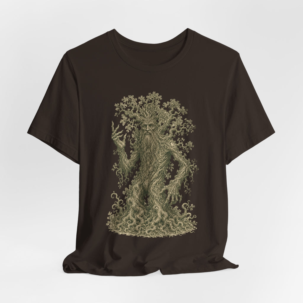 Ancient Treant Tee in Mauve - vintage treant forest guardian fantasy shirt, Barely Outdoorsy Bella Canvas 3001