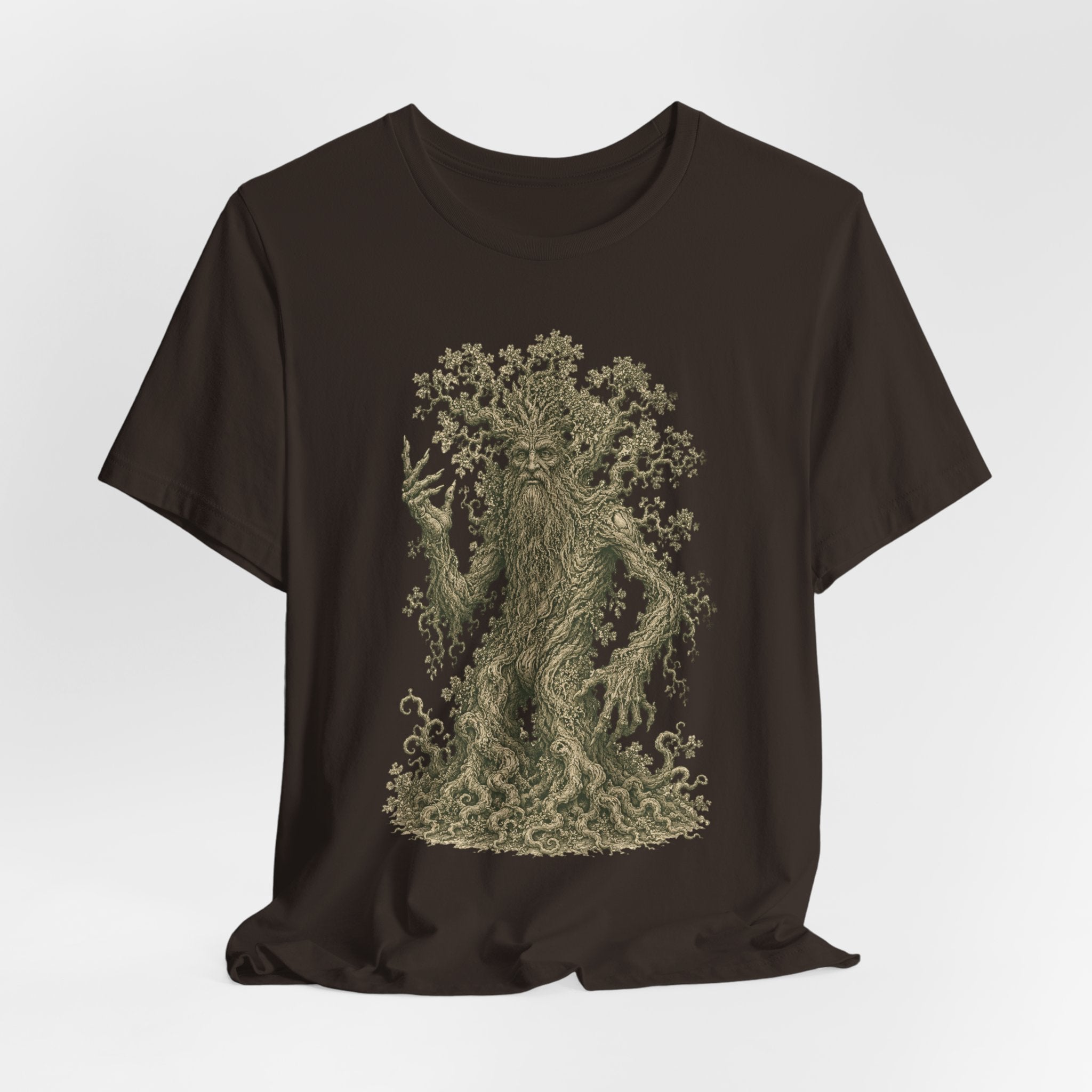 Ancient Treant Tee in Mauve - vintage treant forest guardian fantasy shirt, Barely Outdoorsy Bella Canvas 3001