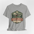 National Mosquito Donor Program T-Shirt in Athletic Heather - funny mosquito donor camping humor graphic tee, Barely Outdoorsy Bella Canvas 3001