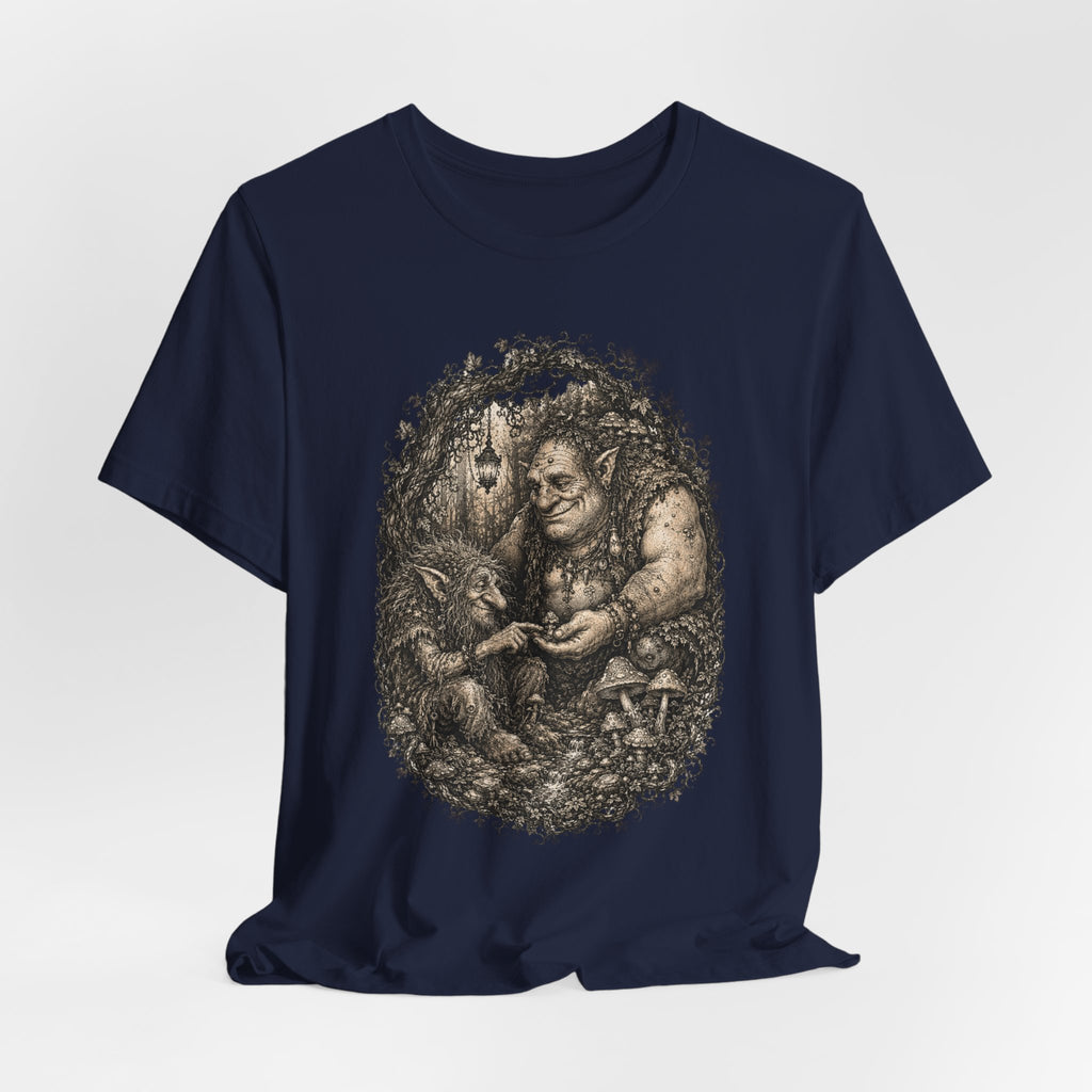 Forest Trolls Tee in Brown - funny forest troll underground shirt, Barely Outdoorsy Bella Canvas 3001